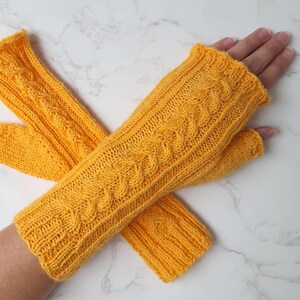 Knitted hand warmers, wrist warmers, cuffs, unique piece