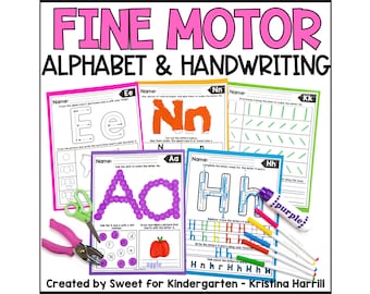 Alphabet Handwriting Practice: Fine Motor Skills Worksheets (PDF)