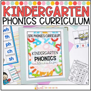 Complete Kindergarten Phonics Curriculum Lessons Activities Worksheets Games & Phonemic Awareness Practice Homeschool Reading Program
