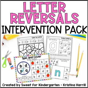 Letter Reversal b d p q Intervention: Activities & Worksheets (PDF)