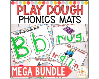 Phonics Play Dough Mats: Literacy Center Activities