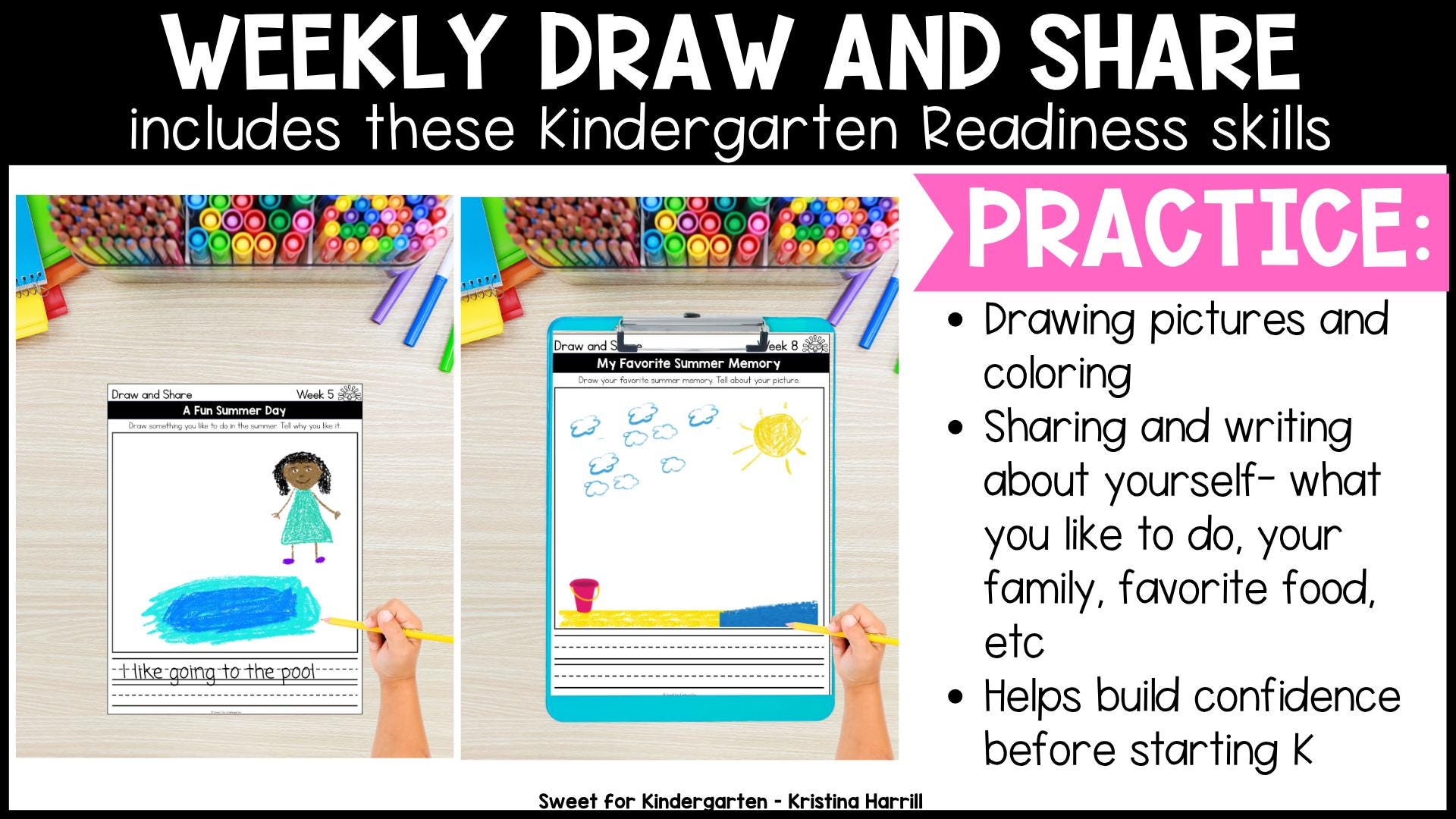 Kindergarten Readiness Workbook Pre-k Summer Learning Activities Get ...