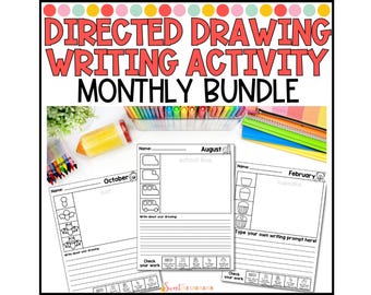 Directed Drawing Writing Prompts: Holiday & Seasonal (PDF Download)