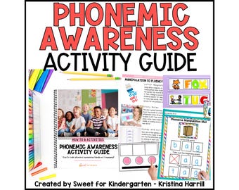 Phonemische Bewusstseins-Aktivitäten für den Kindergarten | Praktische Lese- und Phonics-Übungen | Wissenschaft des Lesens ausgerichteter Lehrplan