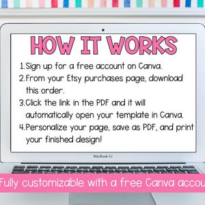 Editable Toddler Visual Checklist Canva Template Preschool Getting ...