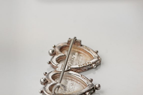 Antique 1900 heart shaped mizpah lover's long dis… - image 8