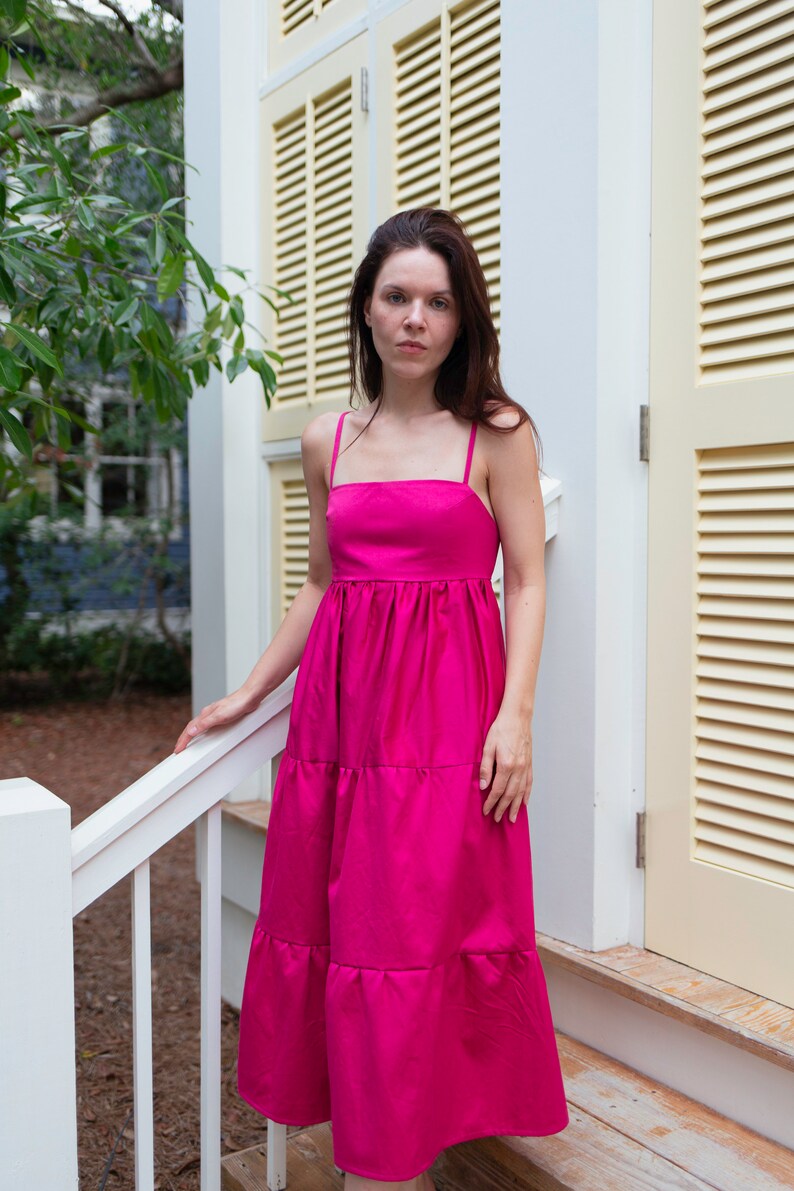 SUMMER PDF Digital Sewing Pattern Tiered Ruffle Dress With Etsy