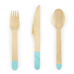 Mint Wooden Cutlery Set