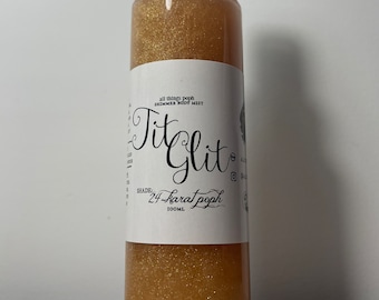 Gold TitGlit ™ / Shimmer Body Mist / 24-Karat Poph / Golden Body Glitter / Glitter Body Mist / Golden Glitter Body Spray