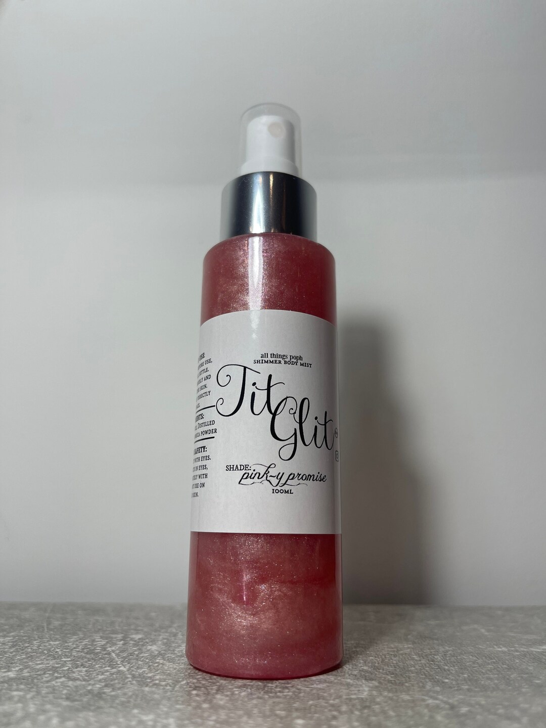 Rose Gold Titglit ™ / Shimmer Body Mist / Pinky Promise / Rose Gold