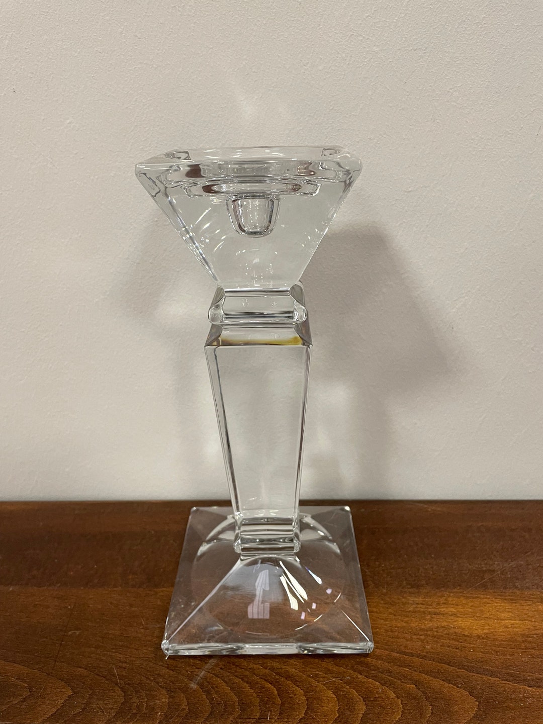 Vintage Crystal Candle Holder France Antiqueantique, Home Decor, Vintage, Retro Home Deco, Retro