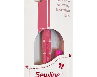 Sewline Fabric Glue Pen & Refills - Temporary, Water Soluble, Blue Glue - Dries Clear