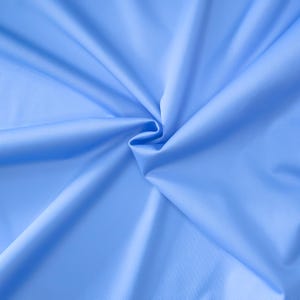 Solid Colours Waterproof Polyurethane Laminate PUL Fabric - Food Safe & CPSIA, White, Red, Pink, Blue, Purple, Green, Yellow, Black, Grey Mid Blue