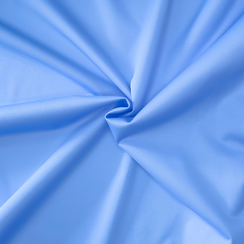 Solid Colours Waterproof Polyurethane Laminate PUL Fabric - Food Safe & CPSIA, White, Red, Pink, Blue, Purple, Green, Yellow, Black, Grey Mid Blue