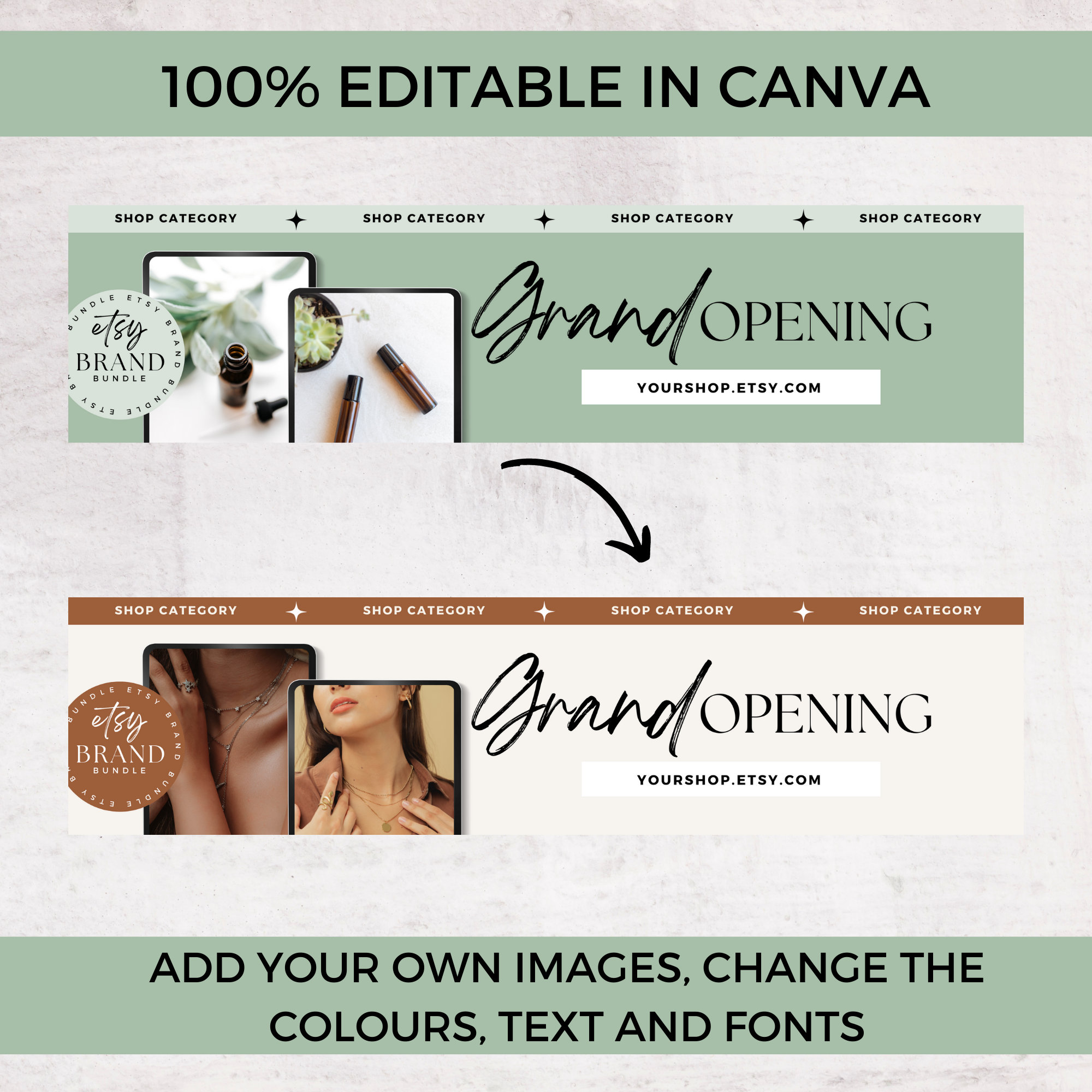 Etsy Shop Banner Templates Etsy Store Banner Etsy Branding Etsy