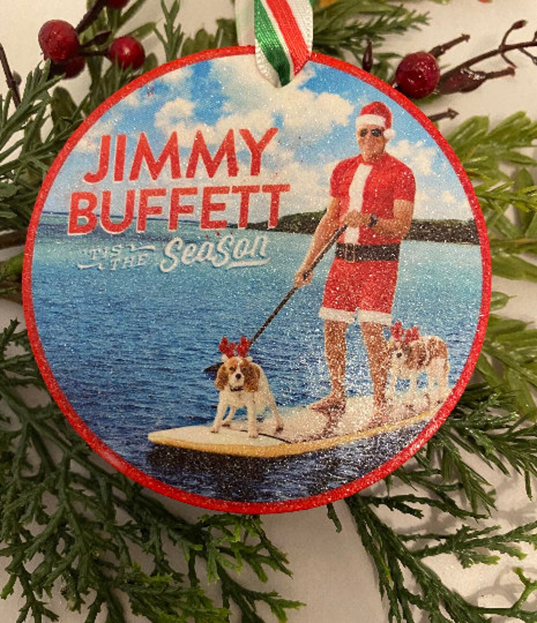 Jimmy Buffett Inspired Christmas Ornament Personalization Etsy