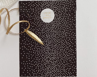Papiertüten Schwarz Punkte  | Geschenktüten | Geschenkverpackung | Flatbags | Papiertasche