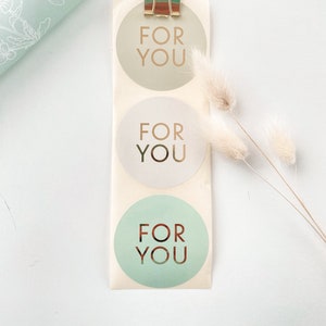 Aufkleber *For You* Mint-Mix | Sticker | Geschenkaufkleber