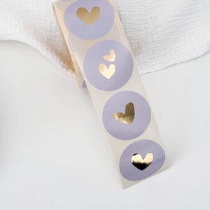 Aufkleber *Herz abstract* Lila | Geschenkaufkleber | Etiketten | Sticker | Herz | Liebe
