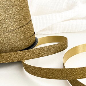 Geschenkband Glamour Gold pro Meter Verpackung Geschenk Bild 2