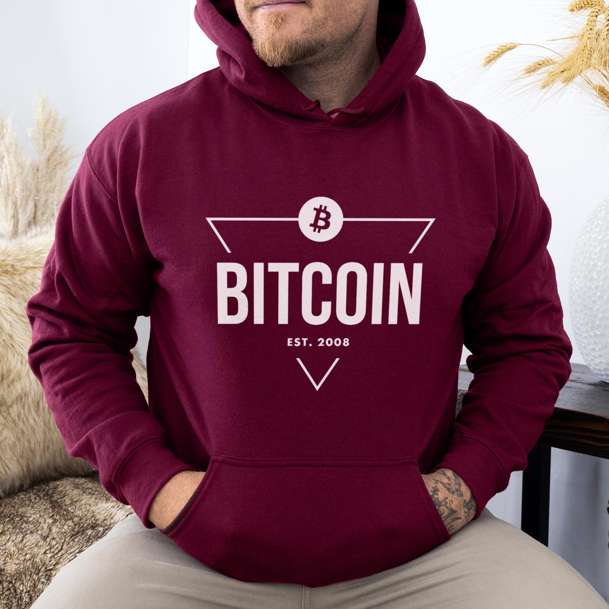 Bitcoin Hoodie, Crypto Sweater With Triangle Graphic Print, Lightweight  Unisex Hoodie, Gift for Nerds, Blockchain Merch - Etsy Israel