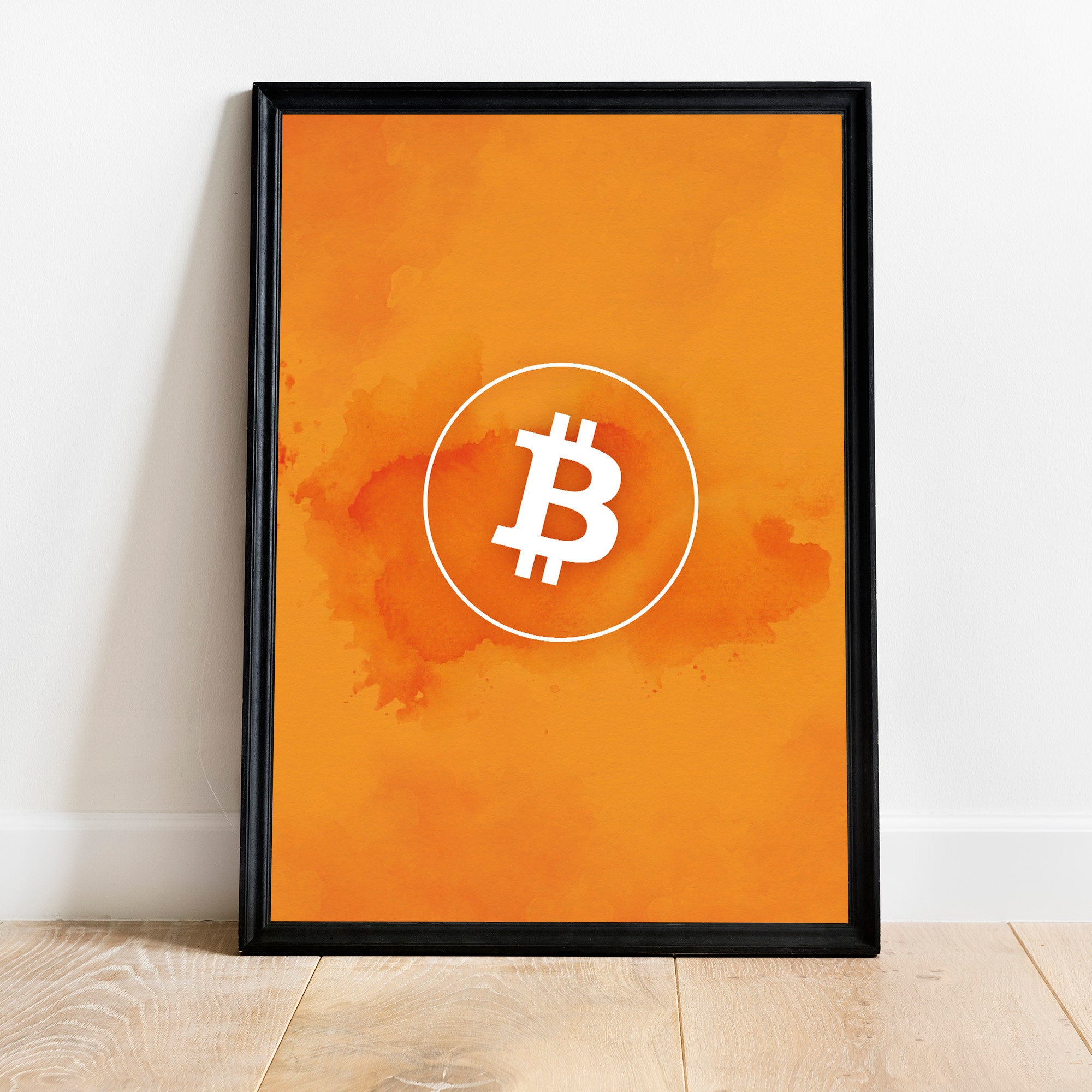 Bitcoin Logo Poster, Printed Crypto Poster in Various Sizes WITHOUT Frame,  Gift for Nerds, Blockchain Merch - Etsy