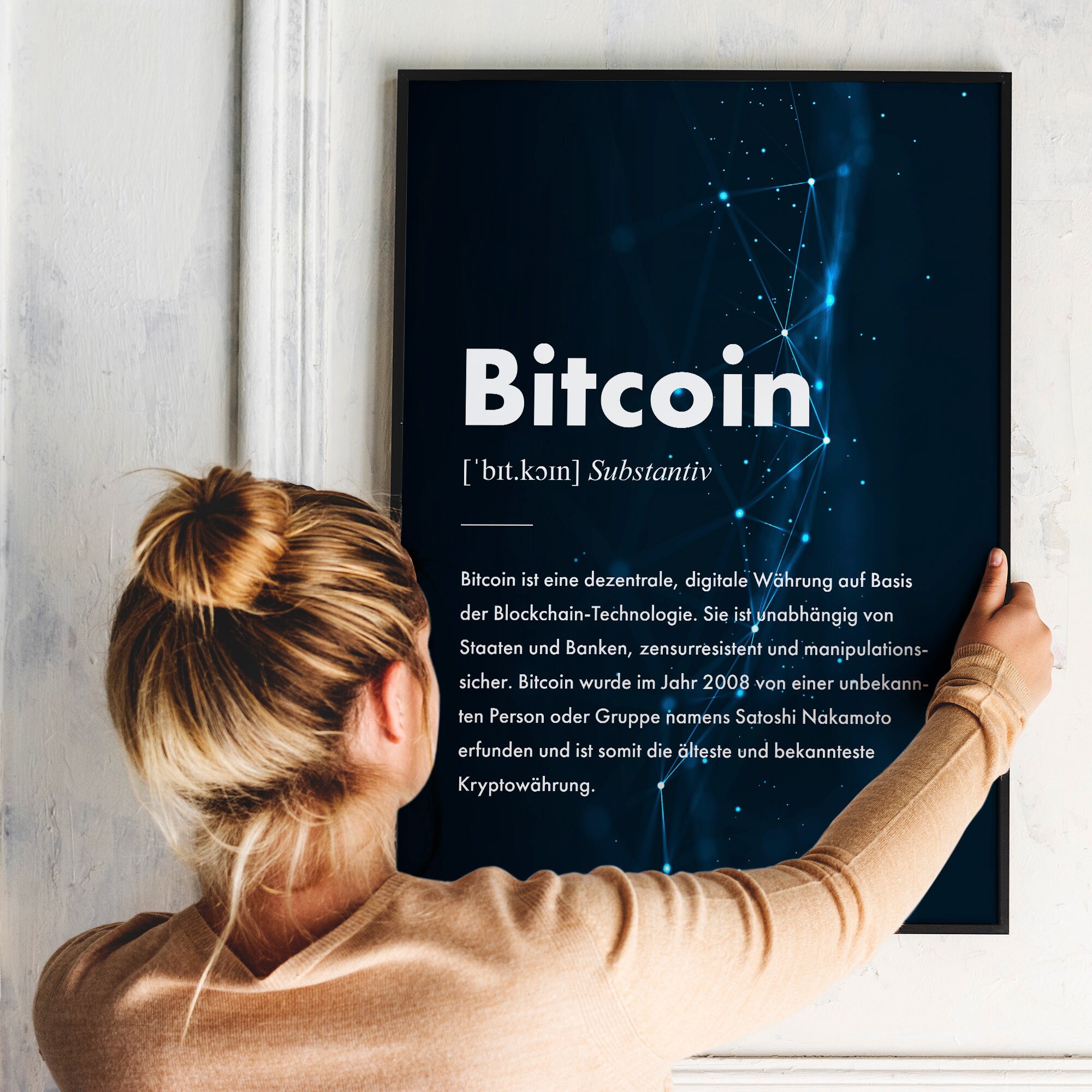 Bitcoin Definition Poster German, Printed Crypto Poster in Various Sizes  WITHOUT Frame, Gift for Nerds, Blockchain Merch - Etsy