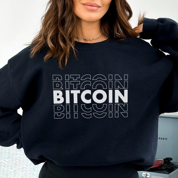 Felpa Bitcoin, maglione crittografico con stampa di errori di