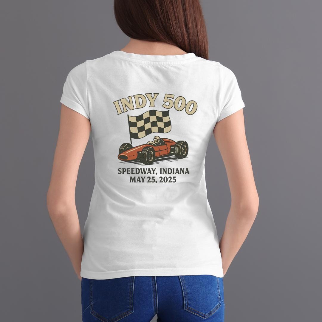 Ladies Racing Tees Indy 500 Racing Shirt, Bella Canvas Women's Tee, Vintage Race Day Top ...