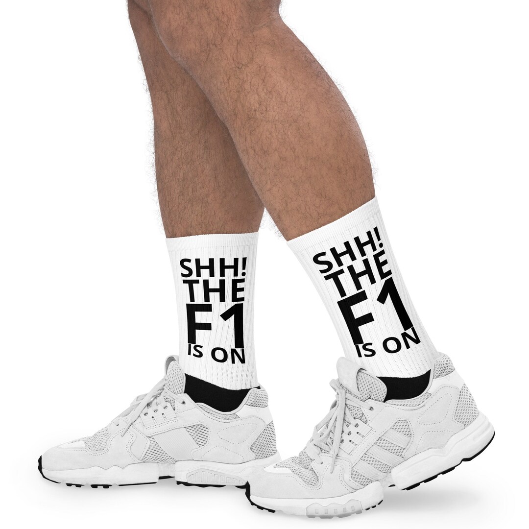 SHH the F1 is on Socks Etsy