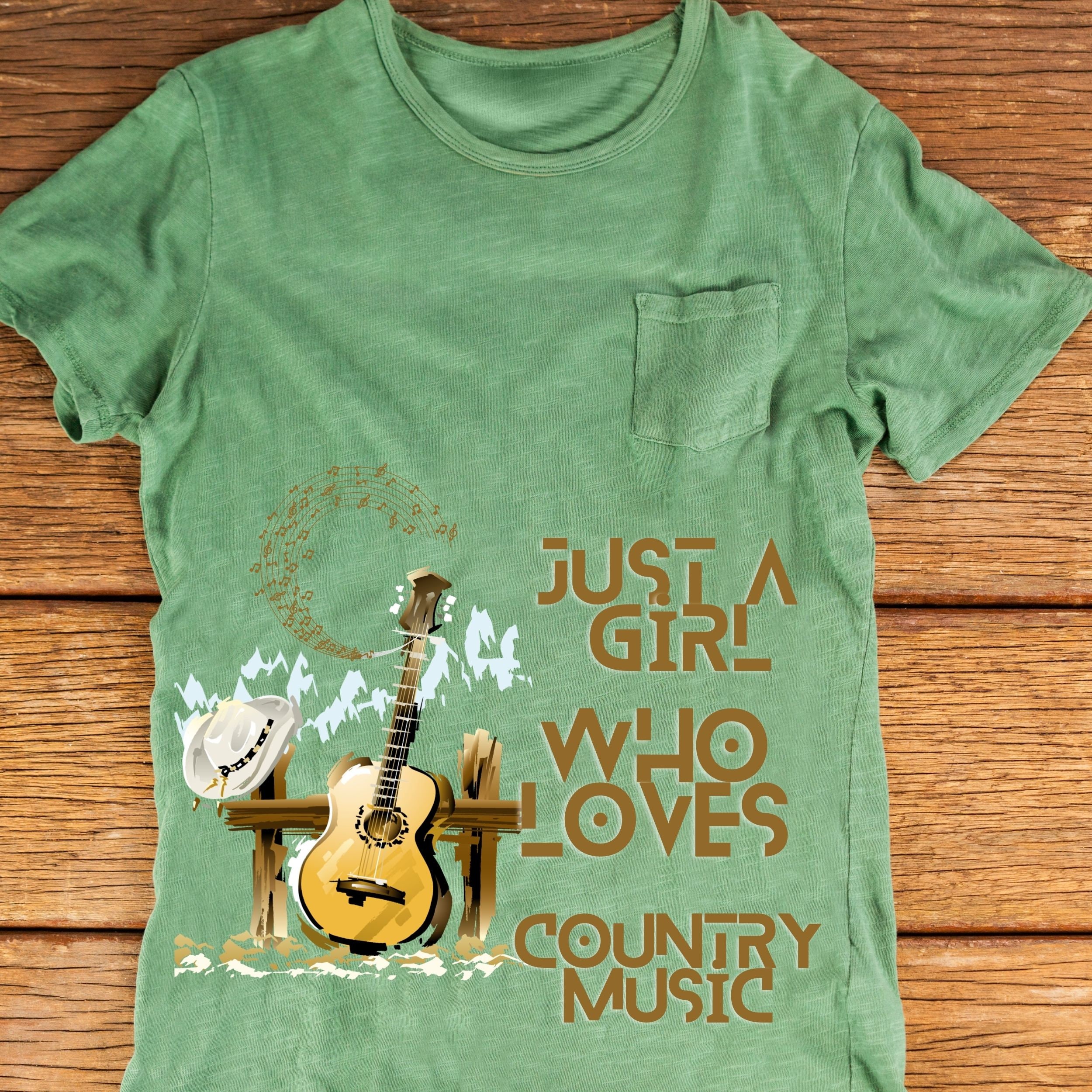 Just a Girl Who Loves Country Music Png, Western,desert,country