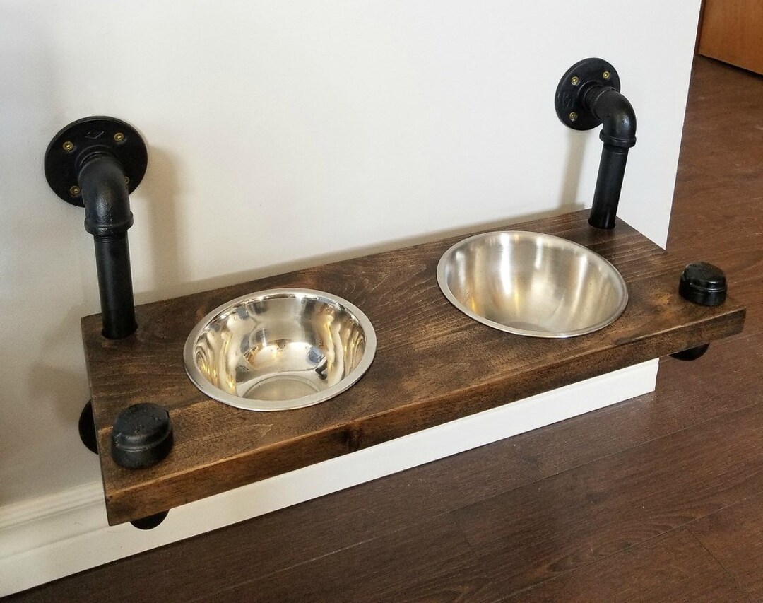 Industrial Dog Feeding Station Food and Water Holder Dog Etsy