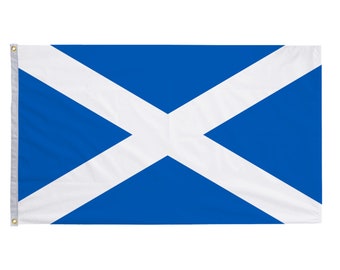 Scotland Flag, Scottish Flag, King Charles III Coronation, Flag of Scotland, St Andrews Flag of Scotland, St Andrew's Cross, 5FT x 3FT