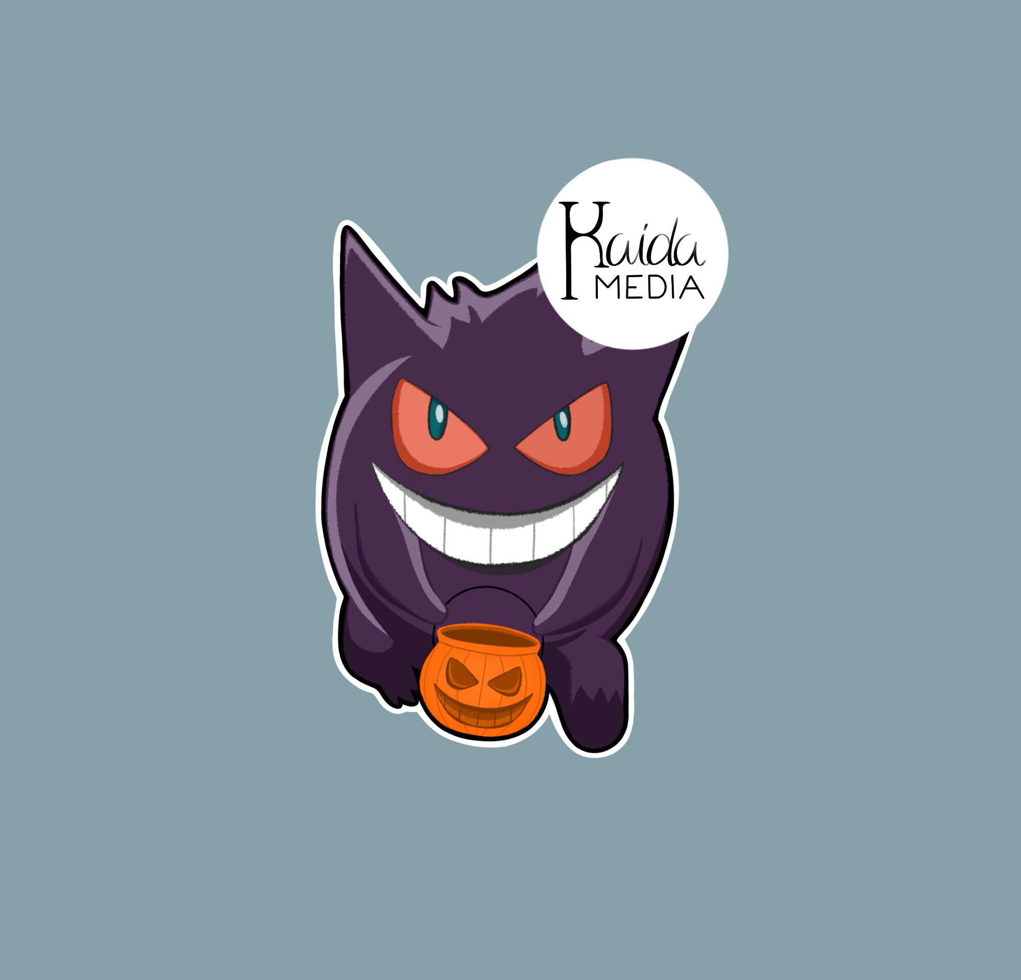 Halloween Artwork: Gengar used Scary Face