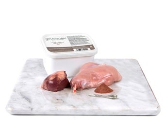 Cat Premium Organic Raw Food 10 Tubs of Purrform Farmed Rabbit with Ox Heart