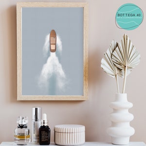Comomeer, boot, water, afdrukbare kunst