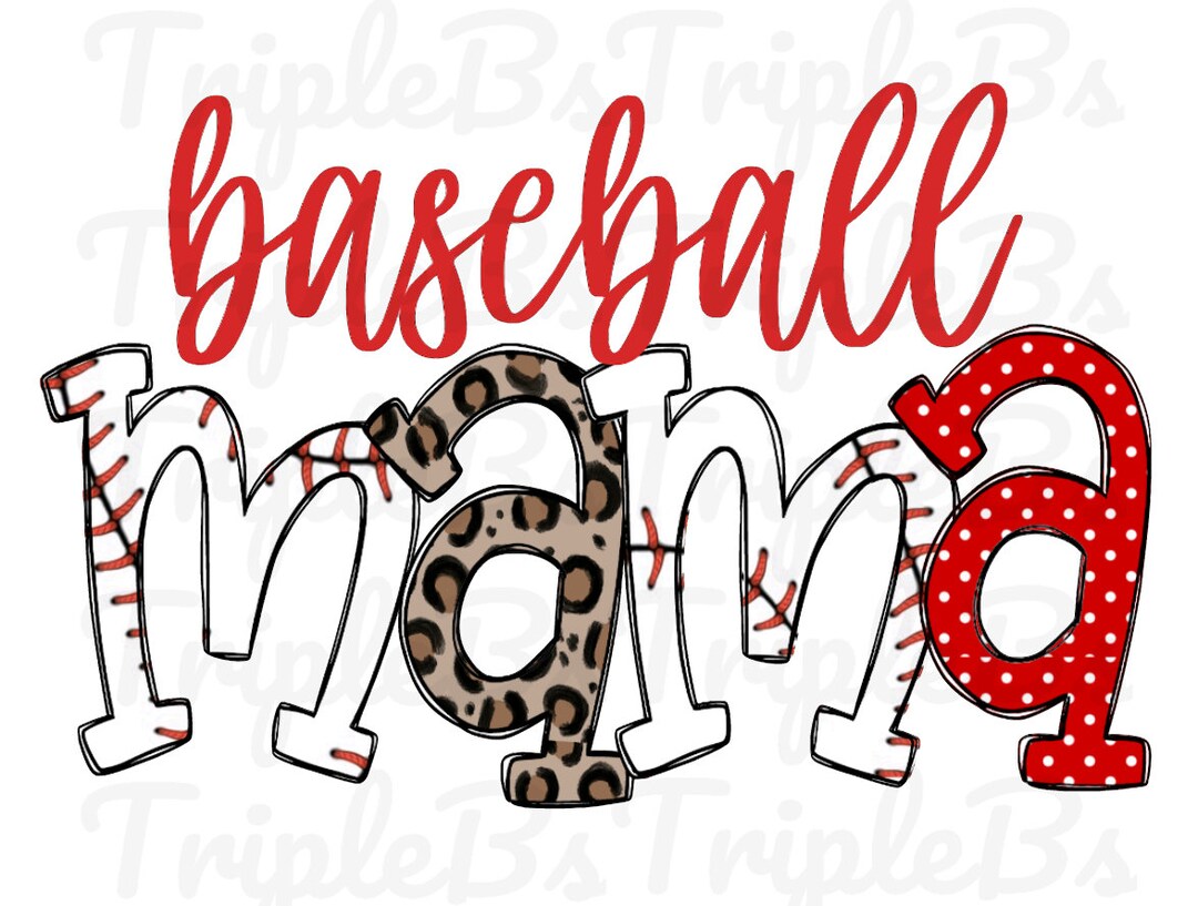 Baseball Mama PNG, Digital Download Leopard Baseball Mom Baseball Shirt