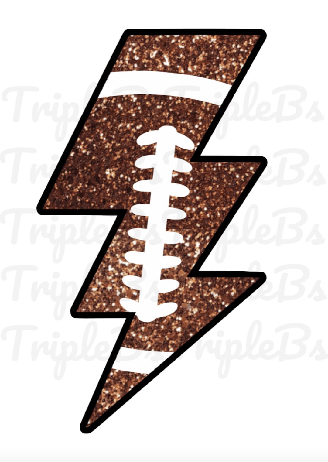 Football Lightning Bolt PNG Digital Download Sports Etsy