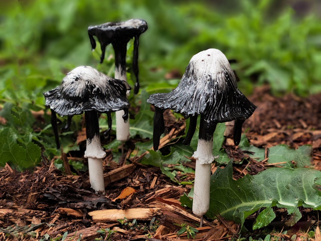 Ink Cap Mushroom Garden Stakes Perfect Gift for Gardening Lovers