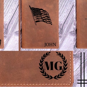 Gravierte Passport Brieftasche für Reisende, Einzigartiges Jubiläumsgeschenk, Leder Reiseetui