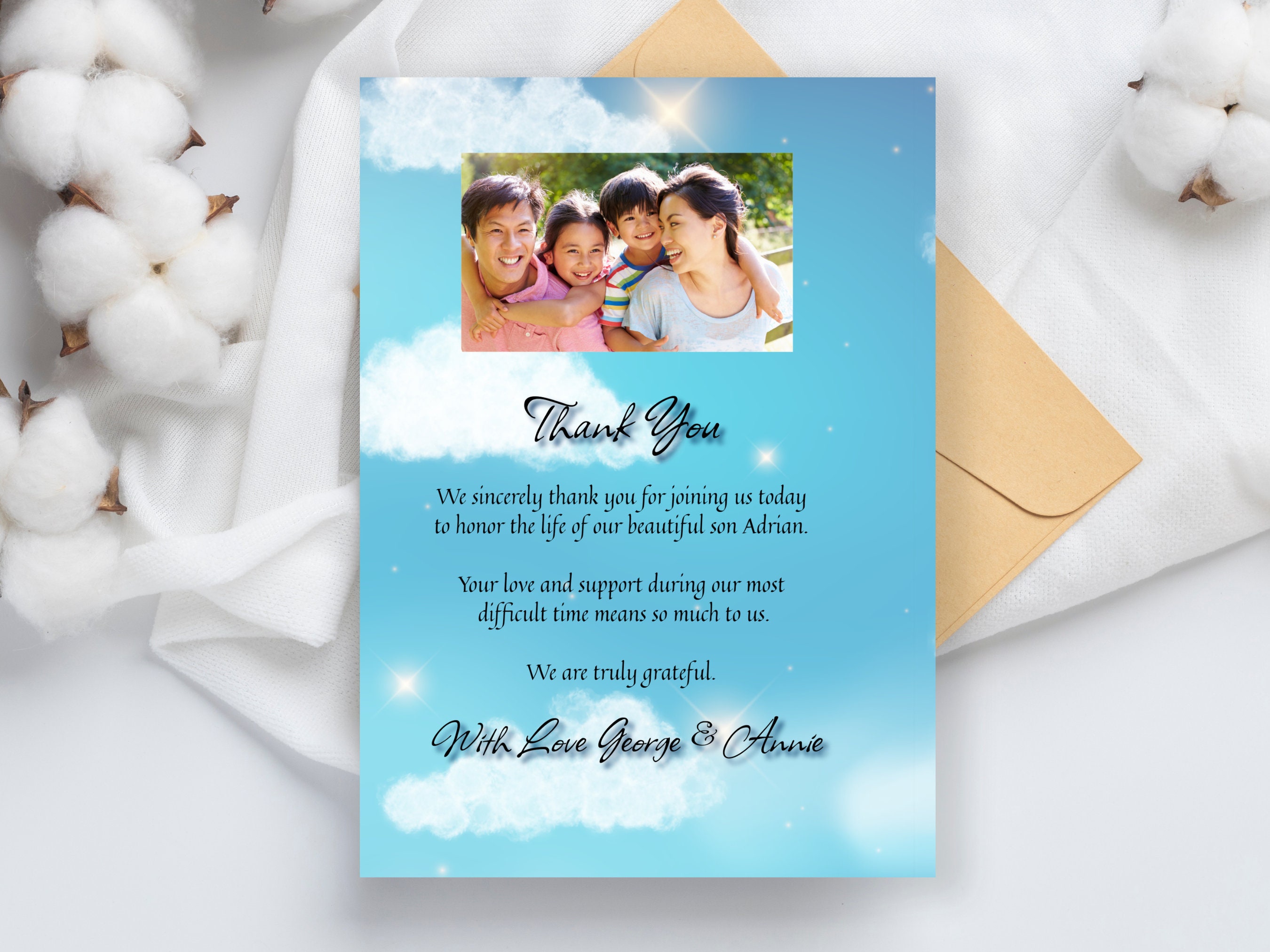 Child or Baby Funeral Program, Child or Baby Order of Service, Editable