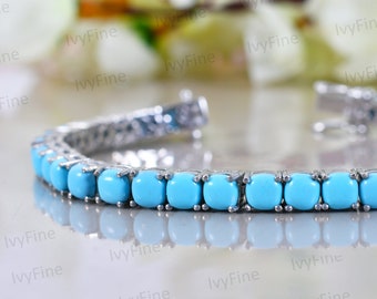 Sleeping beauty turquoise tennis bracelet deals
