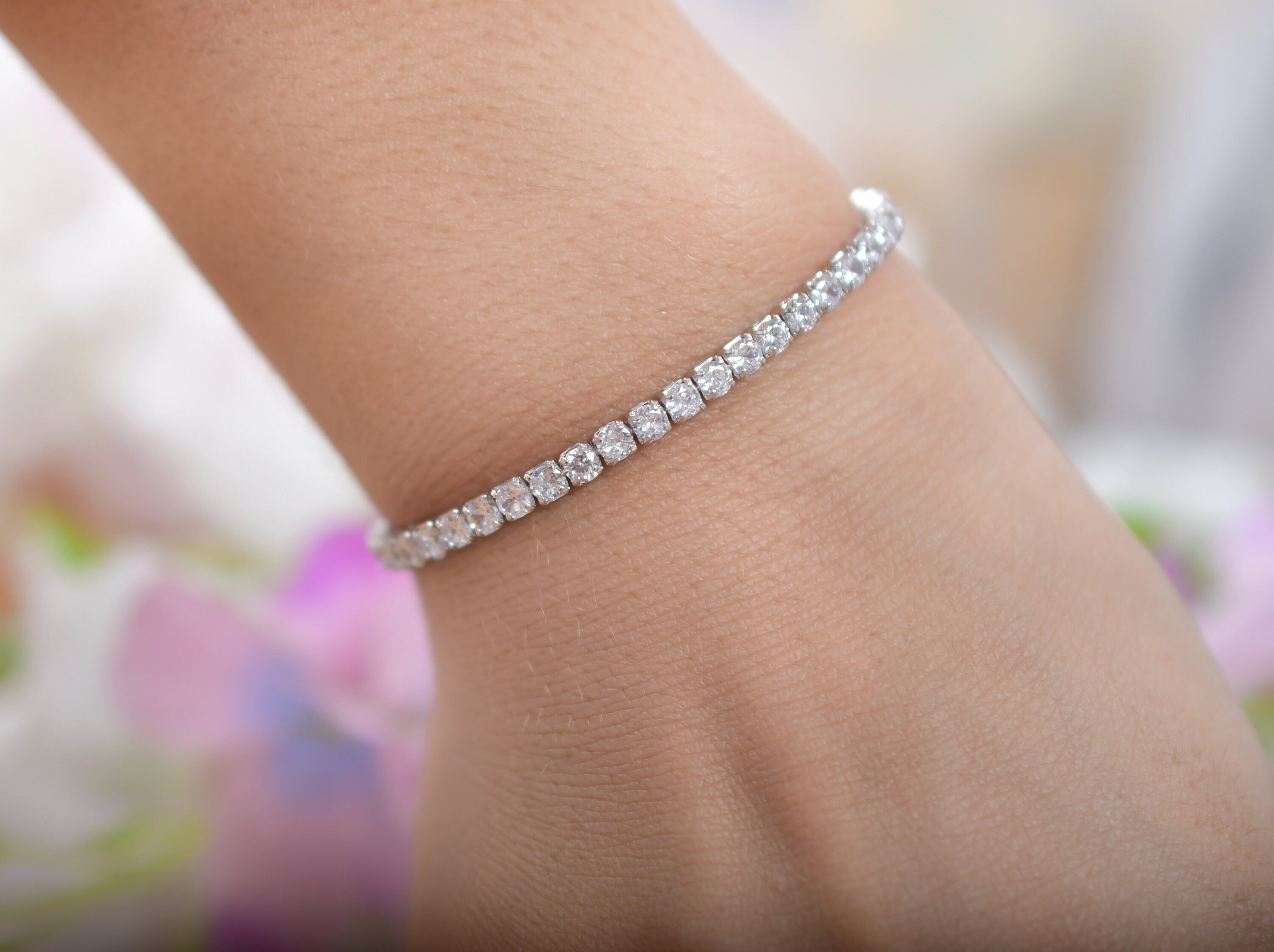 新品☆silver925 モアッサナイトダイヤ チェーン ブレスレット 20cm Amazon.co.jp: RTS 2 mm-5 mm VVS モアッサナイト テニスチェーン