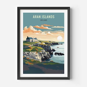 Aran Islands Print: Ireland Travel Poster