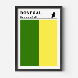 Donegal Flag Print: County Donegal GAA Poster
