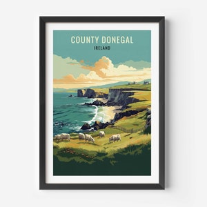 County Donegal Druck: Irland Reise Poster