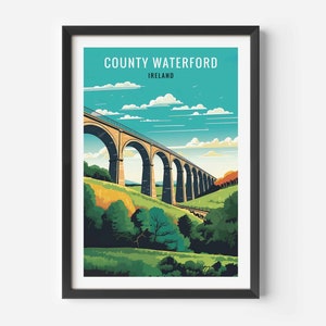County Waterford Print: Ireland Travel Poster