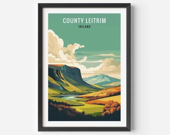 County Leitrim Print: Ireland Travel Poster