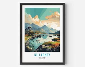Killarney Print: Ireland Travel Poster
