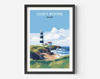 County Wexford Print: Ireland Travel Poster